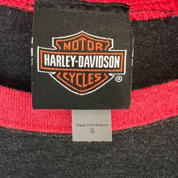 Harley-Davison, Size: S, Black, Red, 3/4 Sleeve - Picture 5 of 5